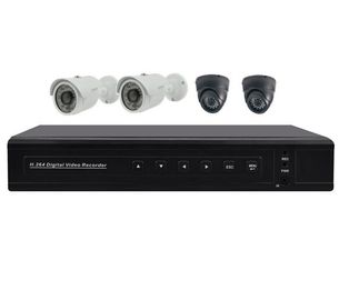 Os sistemas 4CH DVR e IR autônomos da câmera de segurança interna abobadam câmeras