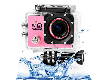 HD completo audio subaquático cor-de-rosa 1080P ostenta a câmera com x4 Digitas Zom
