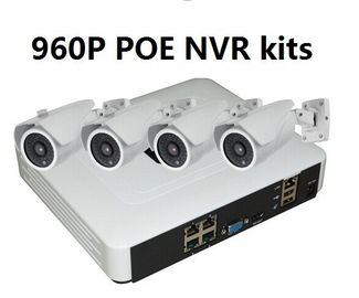 1,3 registrador de Megapixels NVR para câmeras do IP, jogos de 960P 4 CH HD NVR