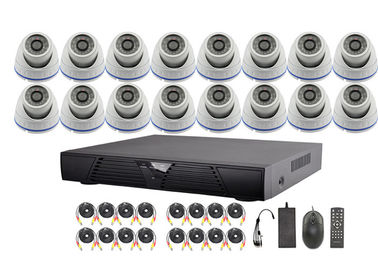 16 sistemas video da câmara de segurança da fiscalização do canal AHD DVR com a lente fixa de 3.6-16mm