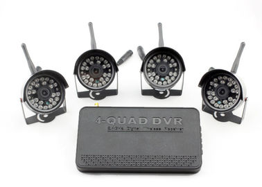 Waterproof quatro o sistema de segurança do rádio DVR da câmera 2.4G Digitas com câmeras da visão nocturna