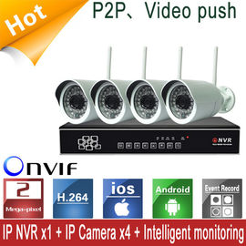Câmera DVR 1920 x 1080 do IP de Onvif 4CH 1080P WIFI NVR para o IOS/andróide