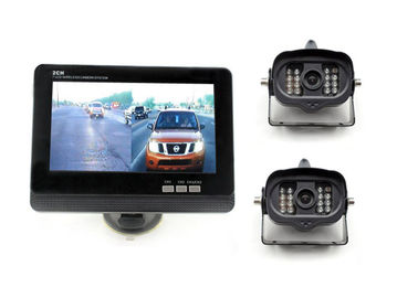 2 câmera alternativa impermeável do carro sem fio da camionete/reboque da câmera dos canais 2 com o monitor de 7 polegadas