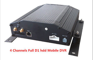 Gravador de vídeo 4Ch D1 completo HDD de Digitas &amp; de cartão do SD apoio móvel GPS 3G/WIFI do carro DVR